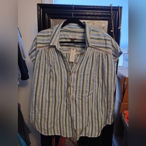 Anthro Partial Button Top B1